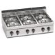 Berto's - Professional gas stove 6 égős 1290x790x620 mm 33,5 kW  - G7F6BPW