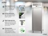 Asber - Professional Refrigerator 700 l. ECP-701 HC L rozsdamentes