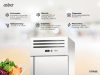 Asber - Professional Refrigerator 700 l. ECP-701 HC L rozsdamentes