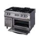 Özti - Professional gas stove 6 égős 1200x900x850 mm 56 kW sütővel - OSOGF 12090