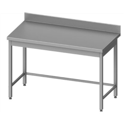 Stalgast - Rm Stainless steel table hátsó felhajtással 1000x600x850 mm összeszerelhető