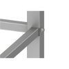 Stalgast -  Rm  Stainless steel table hátsó felhajtással 1800x600x850 mm összeszerelhető