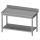Stalgast - Rm Stainless steel table hátsó felhajtással alsó polccal 800x600x850 mm, összeszerelhető