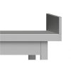 Stalgast - Rm Stainless steel table hátsó felhajtással alsó polccal 1200x600x850 mm, összeszerelhető