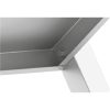 Stalgast -  Rm  Stainless steel table hátsó felhajtással alsó polccal 1500x600x850 mm összeszerelhető