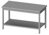 Stalgast -  Rm  Stainless steel table alsó polccal 1500x700x850 mm összeszerelhető