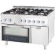 Stalgast - Szabadonálló Professional gas stove 6 égős, GN 1/1 légkeveréses sütővel 9717230 PB gáz