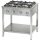 Stalgast - Professional gas stove 4 égős 800x700x850 mm 24 kW - 979531