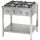 Stalgast - Professional gas stove 4 égős 900x900x850 mm 36 kW - 999551