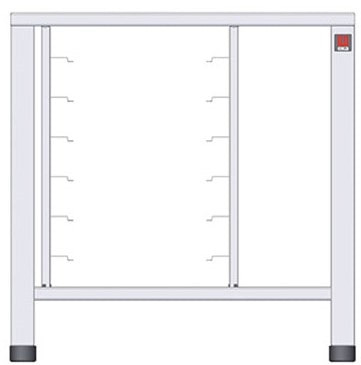 Tecnoeka - kombisütő állvány sínekkel 6 tálcás EKF411DUD sütőhöz