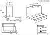 Electrolux - páraelszívó, A energiaosztály, kapacitás 600m3 óránként, 2 fokozat, LED, 2 aluminium kazetta