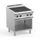 Dexion - Professional Electric Stove 4 süllyesztett szögletes égős 400V 700x730x850 mm szabadonálló (LXPQR77A)