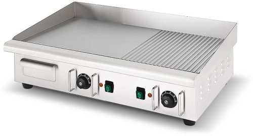 Masterfood - rostlap elektromos sima és bordázott, sütőfelület 728x400 mm 4,4 kW